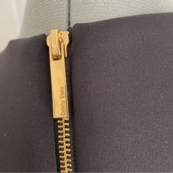 Calvin Klein Black Sleeveless Fit & Flare Dress - Picture 9 of 9